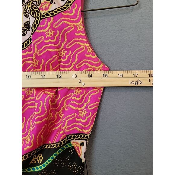 Vintage 1970s Mod Rainbow Paisley Maxi Dress Size 5 H/B Jrs Boho - Picture 7 of 8